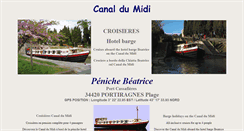 Desktop Screenshot of bateau-beatrice.com